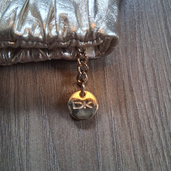 Women's Donna‎ Karan Stunning Gold Cosmetic Makeup Travel Bag Clutch Pouch Purse - Picture 6 of 9